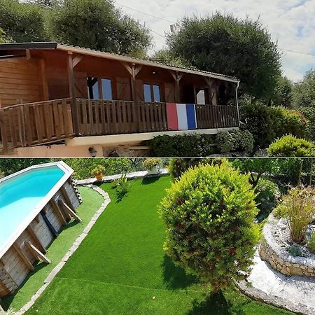 Le Chalet De La Pierreraie Cote D'Azur Piscine Terrasse Et Vue Mer Drap Exterior photo