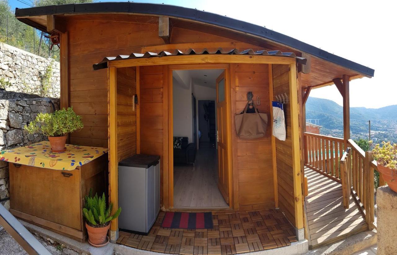 Le Chalet De La Pierreraie Cote D'Azur Piscine Terrasse Et Vue Mer Drap Exterior photo